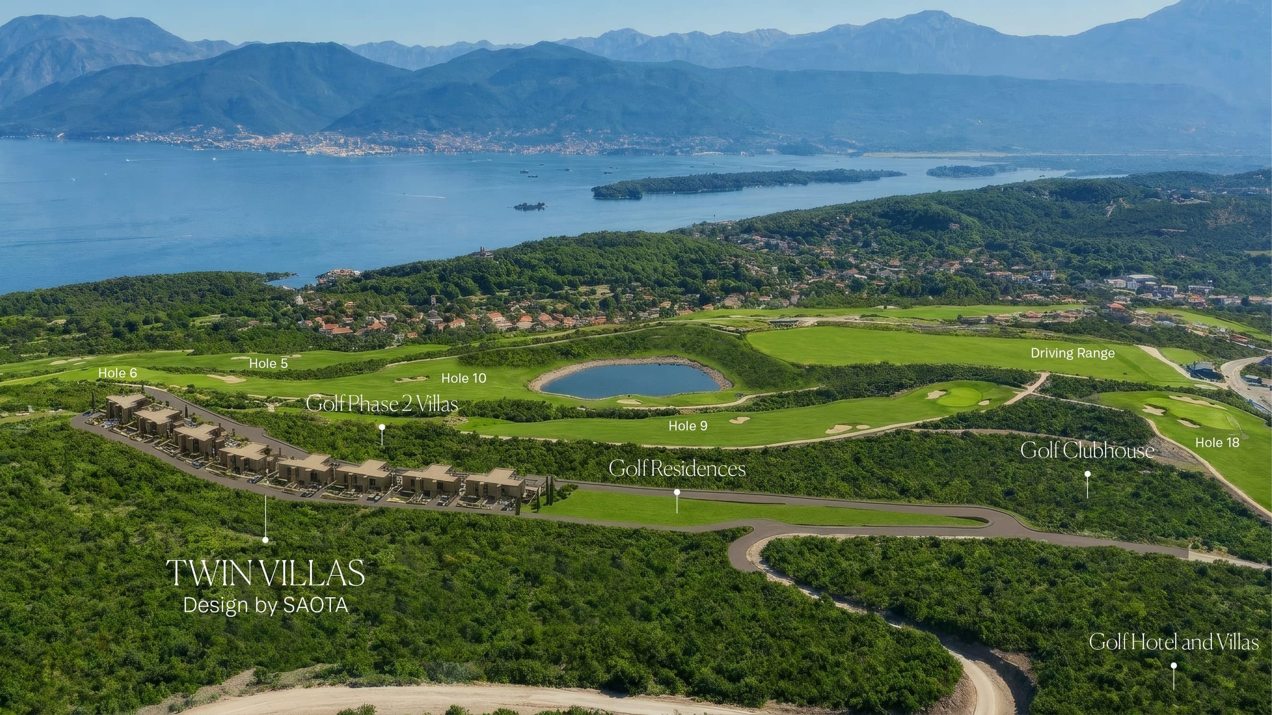 Nove dvojne kuće u okviru Golf rezidencija, Tivat, Luštica Bay — fotografija 1 od 12