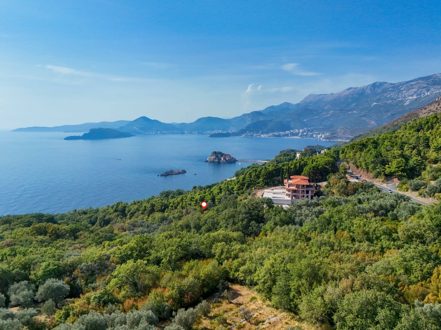 Urbanised Land for Villa Development, Sveti Stefan — photo 1 of 10